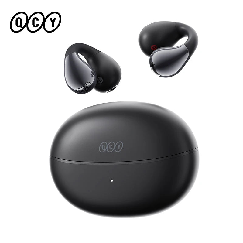 Crossky C30S Open Ear Wireless Earphones Hi-Res with LDAC Ear Clip Earbuds Bluetooth 6.0 Clip on OWS Sports Headphones 40Hrs